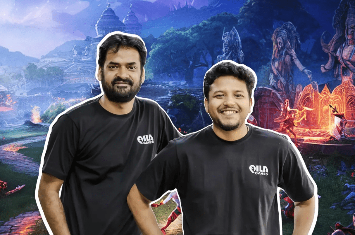 Qila Games team collaborating on game design and coding at their studio, focusing on expanding the hybrid-casual gaming portfolio