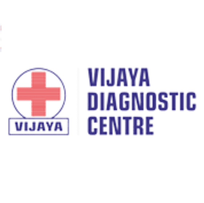 Stock market display showing Vijaya Diagnostic Centre shares rallying on NSE