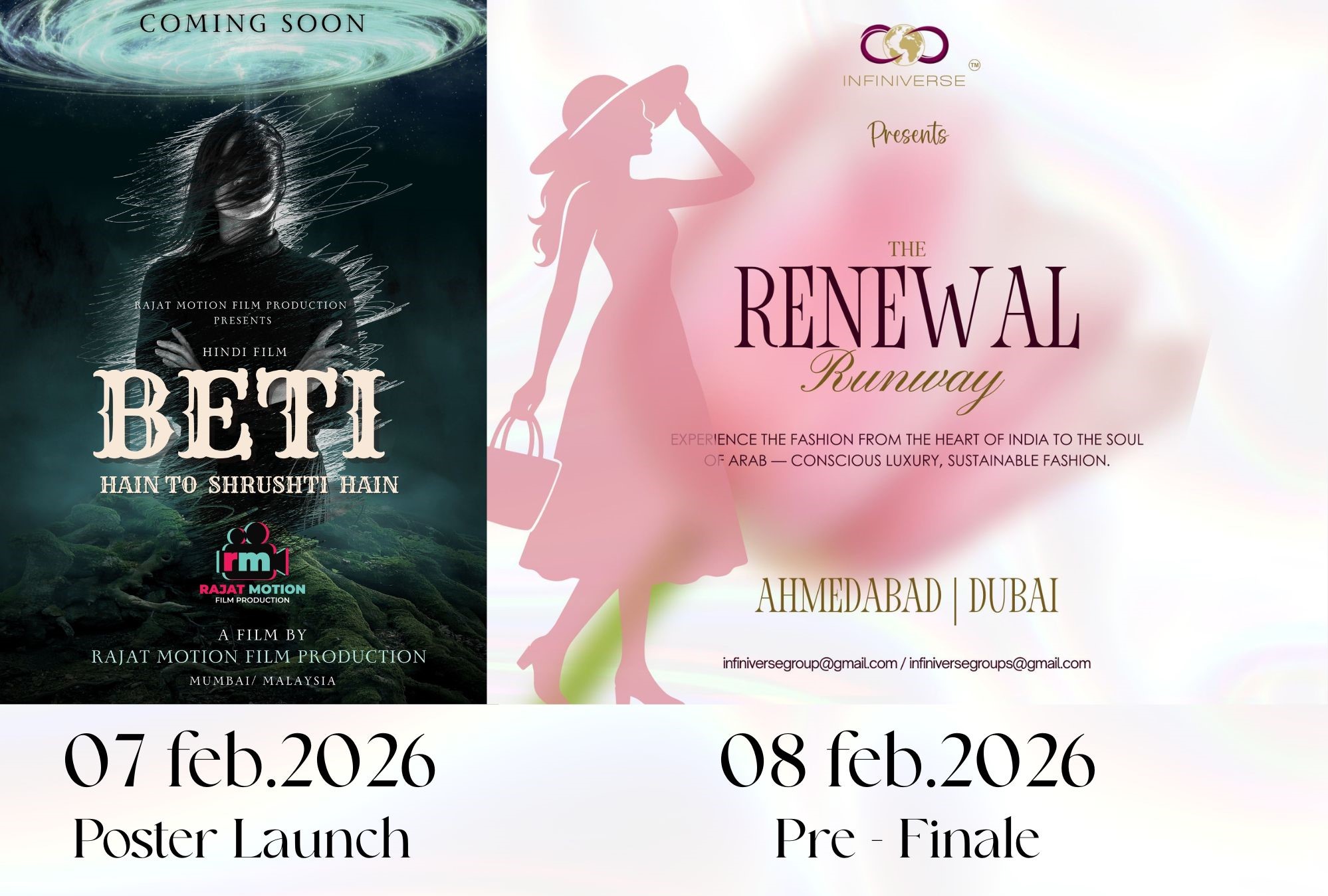 Ahmedabad to Host ‘Beti Hain Toh Srishti Hain’ Poster Launch and ‘The Renewal Runway Fashion Week’ in Landmark Creative Showcase