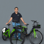 MYBYK founder Arjit Soni presenting the public bicycle-sharing startup on Shark Tank India.