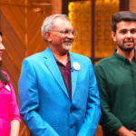 Esha Shah, founder of Maisha, presenting her trendsetting handbag brand on Shark Tank India.